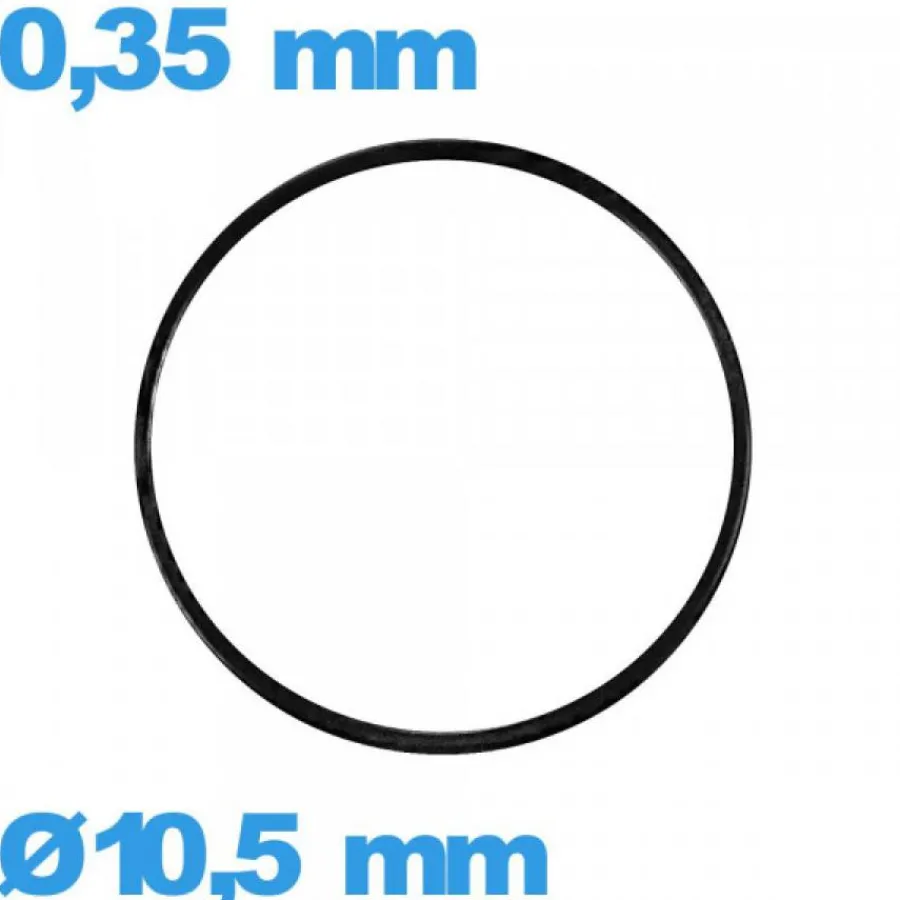 Joint De Boîtier-Joint NBR  pour horlogerie de marque iso swiss 10,5 X 0,35 mm plat  étanchéité