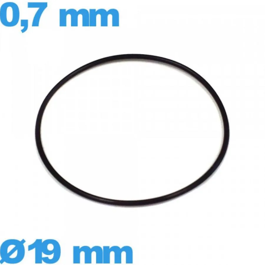 Joint De Boîtier-Joint O-ring de marque ISO Swiss pour montre nitrile - 19 X 0,7 mm