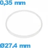 Joint De Verre|Joint De Boîtier-Joint pour montre 27,4 X 0,35 mm blanc