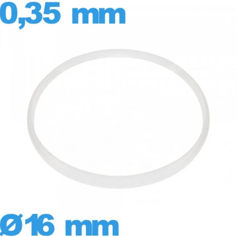 Joint De Verre|Joint De Boîtier-Joint pour montre Hytrel Cylindrique 16 X 0,35 mm