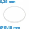 Joint De Verre|Joint De Boîtier-Joint verre horlogerie  15,48 X 0,35 mm   Cylindrique pas cher