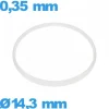 Joint De Verre|Joint De Boîtier-Joint verre montre Sternkreuz   14,3 X 0,35 mm Hytrel