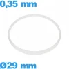 Joint De Verre|Joint De Boîtier-Joint verre pour montre  - 29 X 0,35 mm blanc