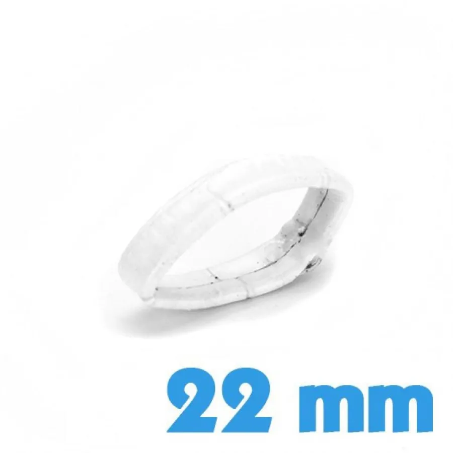 Passant Cuir Synthétique-Loop Blanc 22 mm de bracelet