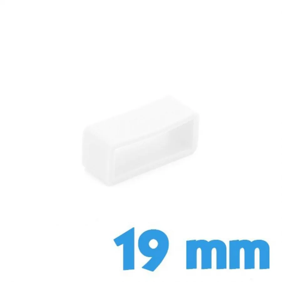 Passant Silicone-Loop Blanc 19 mm pour bracelet