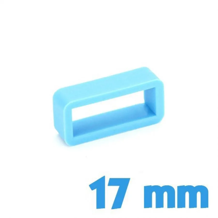 Passant Silicone-Loop Bleu 17 mm pour montre pas cher