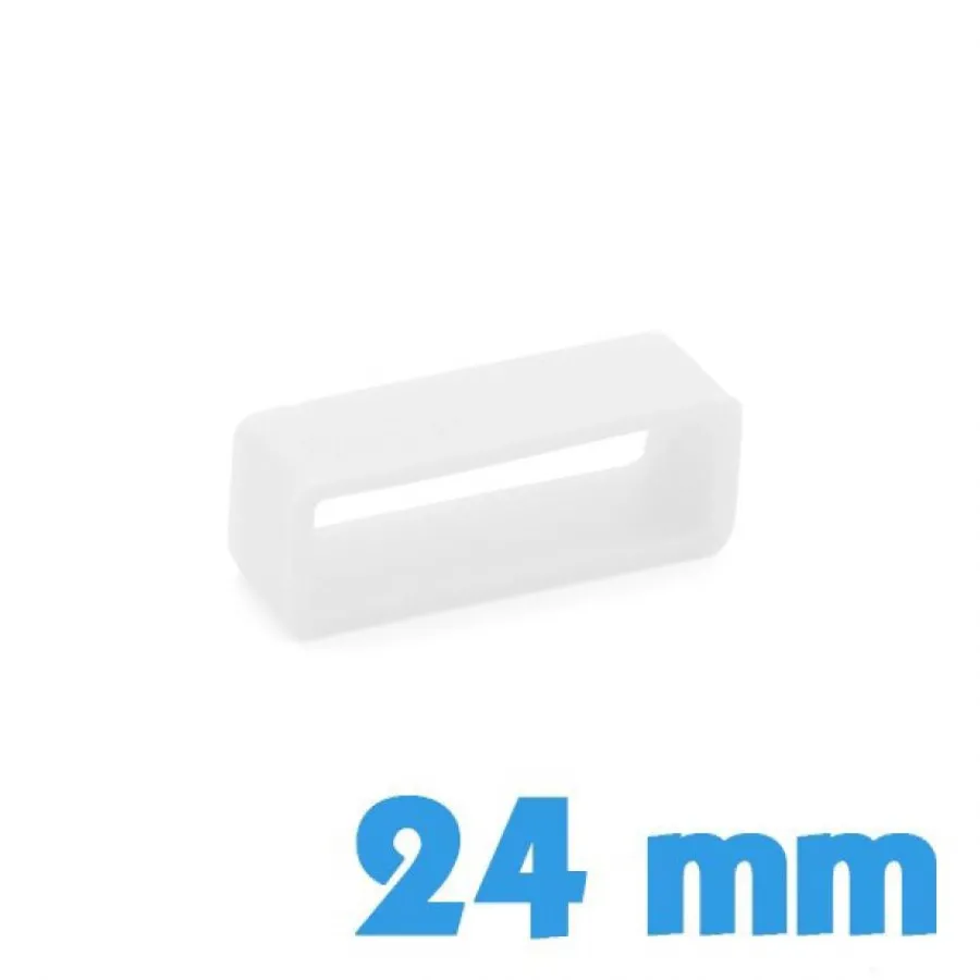 Passant Silicone-Loop bracelet 24 mm Blanc