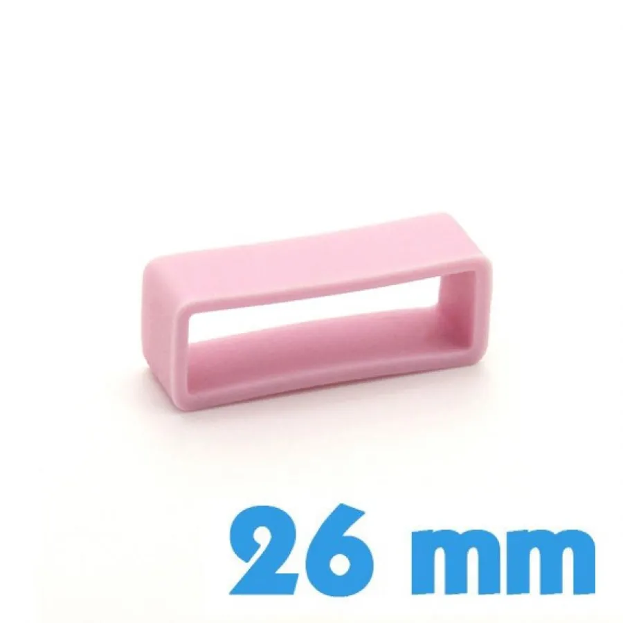 Passant Silicone-Loop bracelet Silicone 26 mm  - Rose