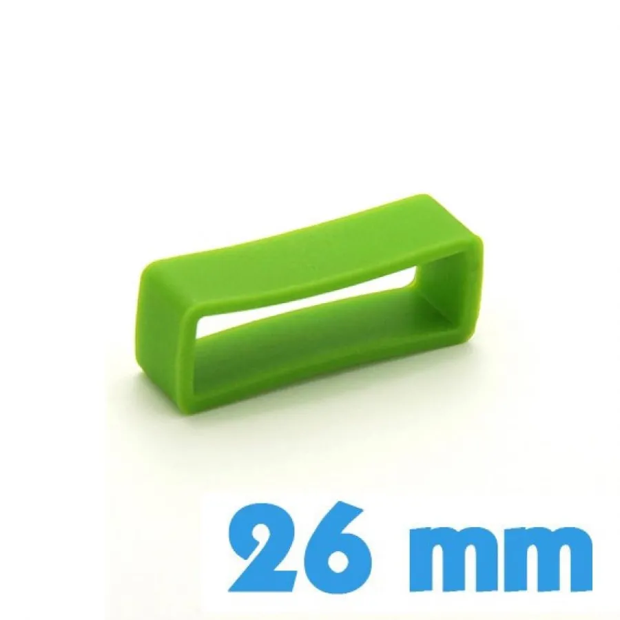 Passant Silicone-Loop de bracelet 26 mm - Vert clair