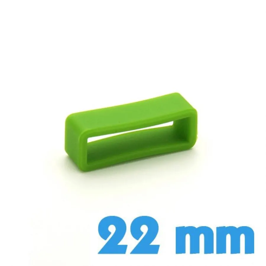 Passant Silicone-Loop de montre Silicone 22 mm - Vert clair