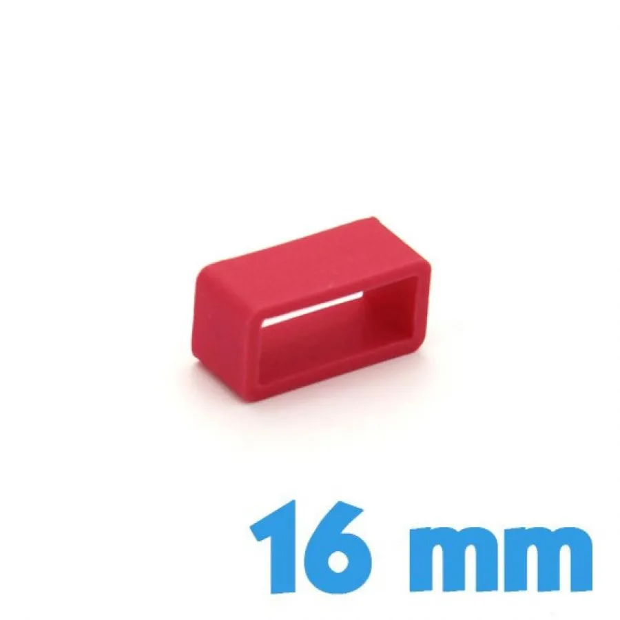 Passant Silicone-Loop montre 16 mm  - Rouge