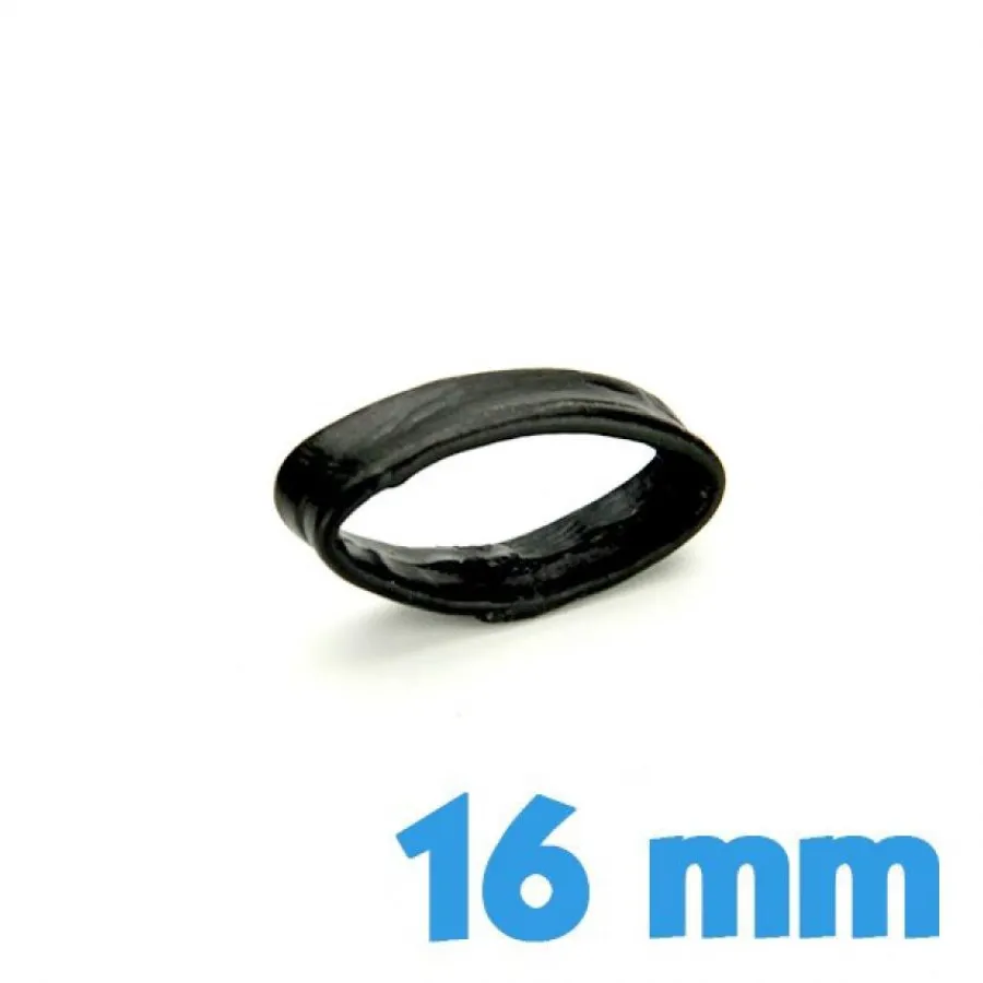 Passant Cuir Synthétique-Loop montre Noir 16 mm pas cher