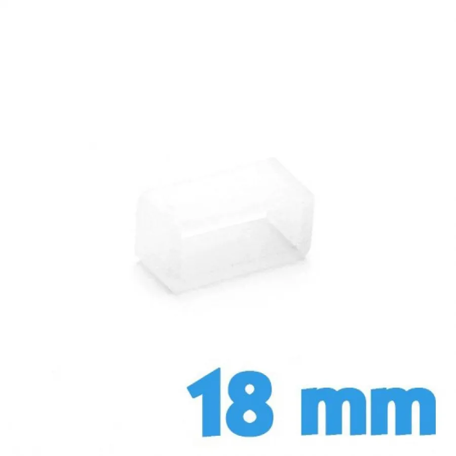 Passant Silicone-Loop pour bracelet Silicone 18 mm  - Transparent