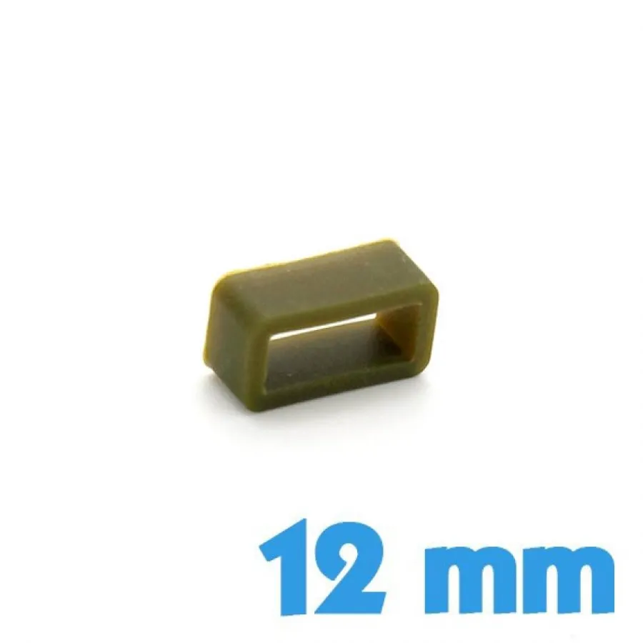 Passant Silicone-Loop pour bracelet Silicone Vert 12 mm