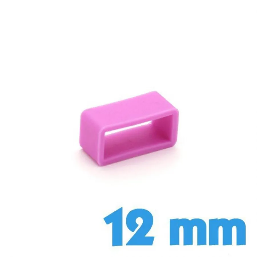 Passant Silicone-Loop pour montre 12 mm  - Rose