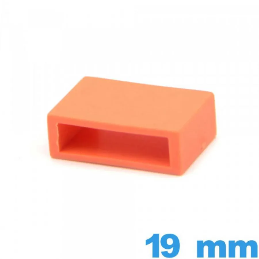 Passant Silicone-Loop pour Vivofit pour montre Silicone 19 mm  - Orange