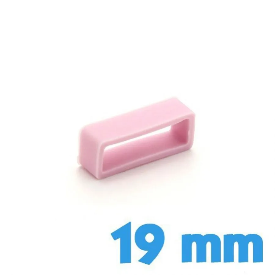Passant Silicone-Loop Rose 19 mm de bracelet pas cher