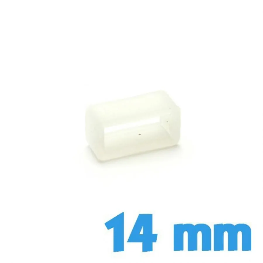 Passant Silicone-Loop Silicone Transparent 14 mm pour bracelet pas cher