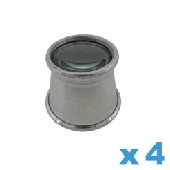 Loupe Monoculaire Simple-Loupe d'Horloger Aluminium 4x