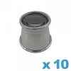 Loupe Monoculaire Simple-Loupe d'Horloger 10x Aluminium