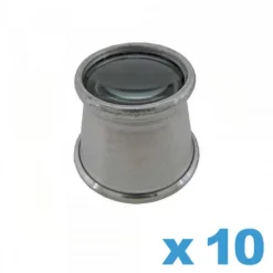 Loupe Monoculaire Simple-Loupe d'Horloger 10x Aluminium