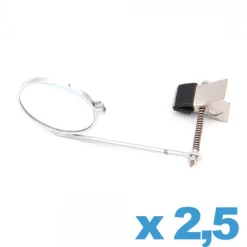 Loupe Monoculaire Simple|Loupe Clip-Loupe pour Montre Universelle à Pince x 2,5