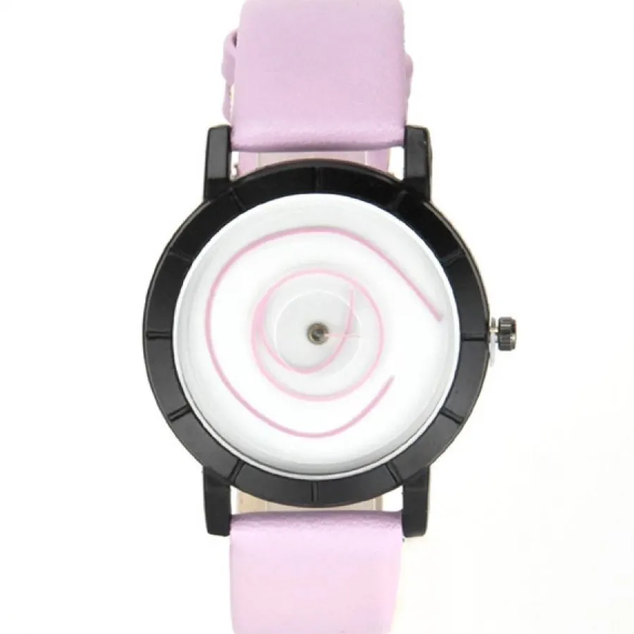 Montre Homme|Montre Femme-Montre cuir rose tendance