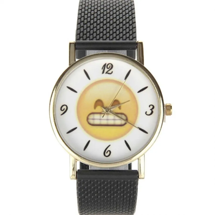 Montre Homme|Montre Femme-Montre emoji Grimace dent