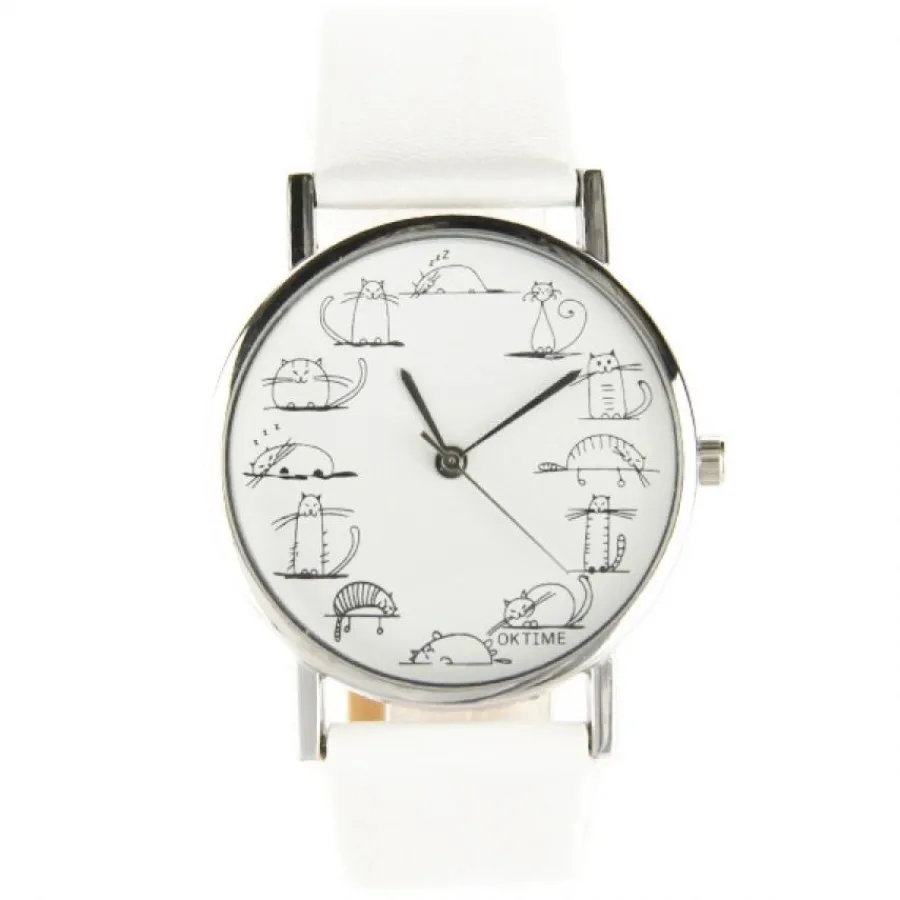 Montre Homme|Montre Femme-Montre pas chère femme mignonne chat