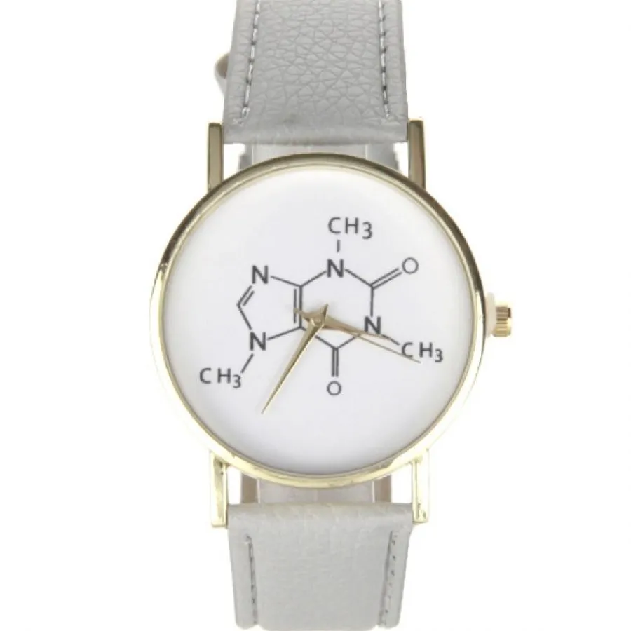 Montre Homme|Montre Femme-Montre représentation molécule de chimie