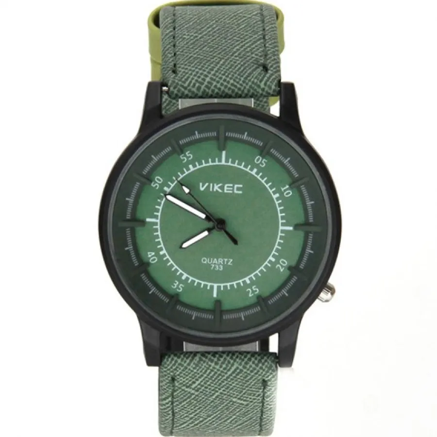 Montre Homme-Montre verte homme originale bracelet résistant
