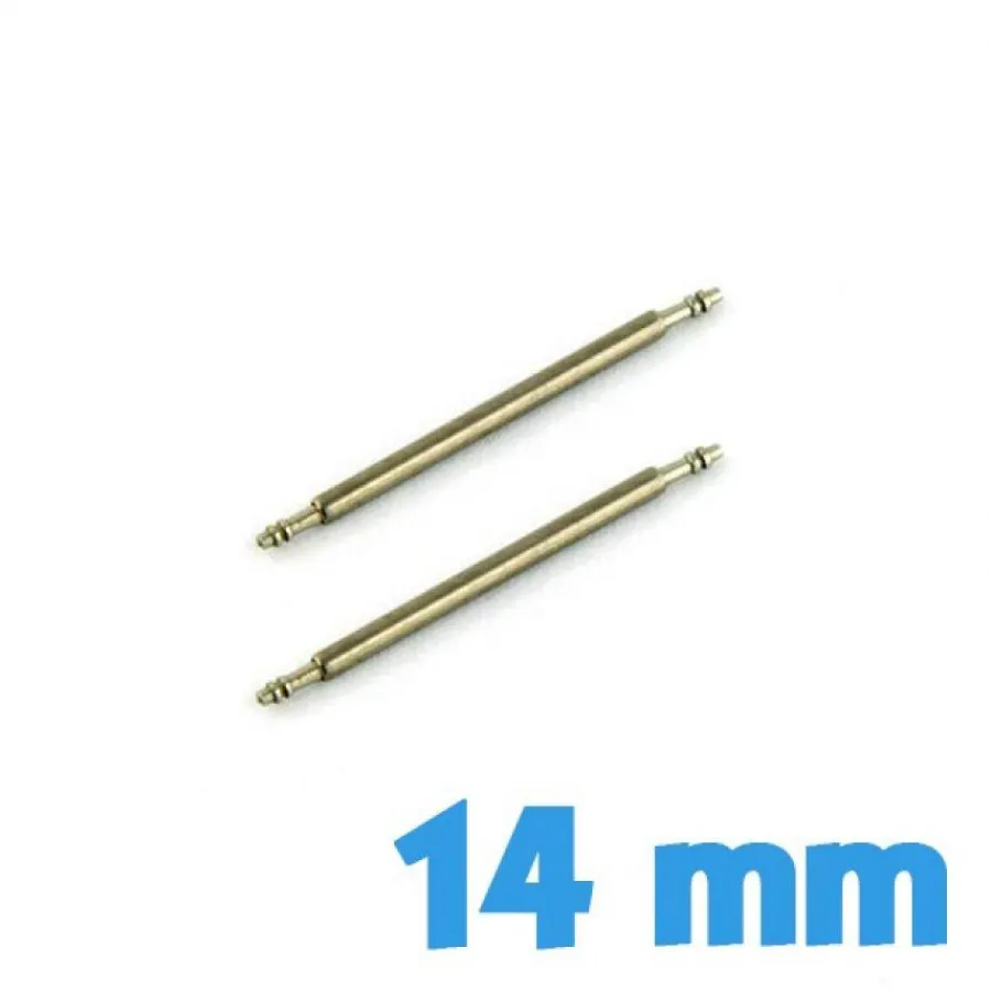 Pompe-pack de 2 barrette-ressorts pas cher 14 mm réparation bracelet montre