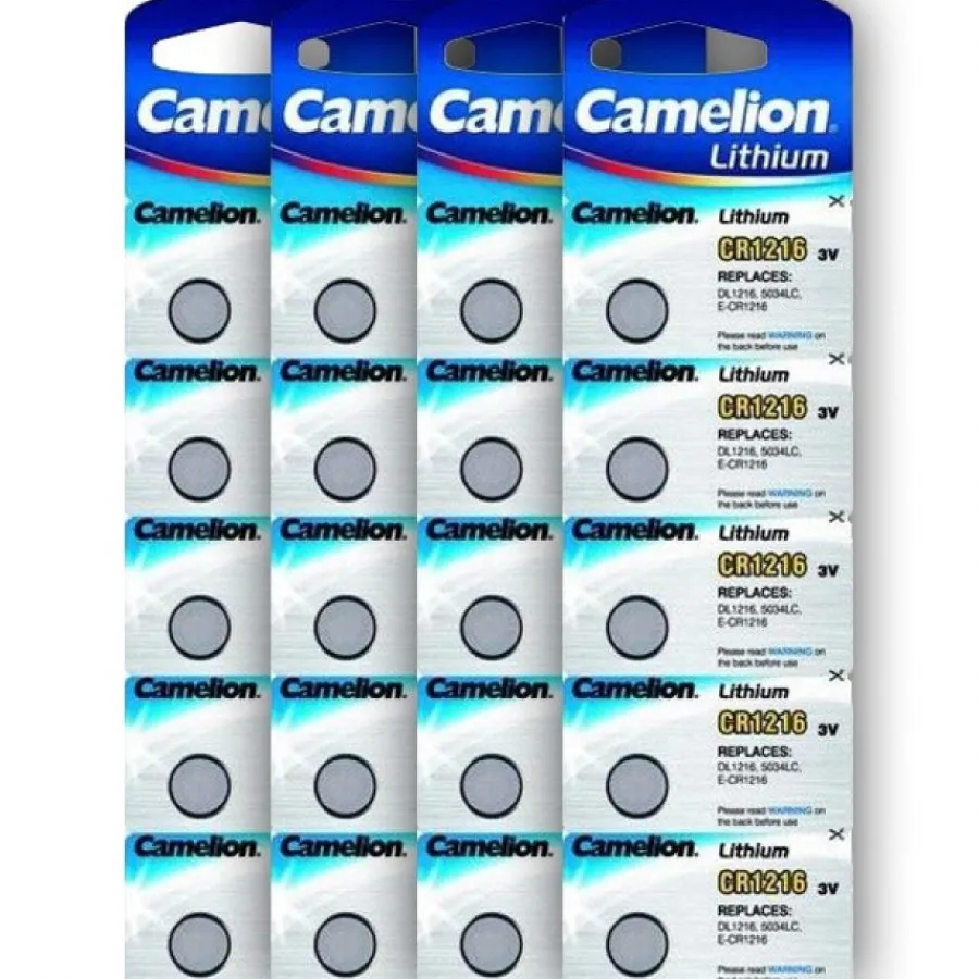 Piles Montre Pas Chères-Pack de 20 Batteries pour montre CR1216 3 V lithium