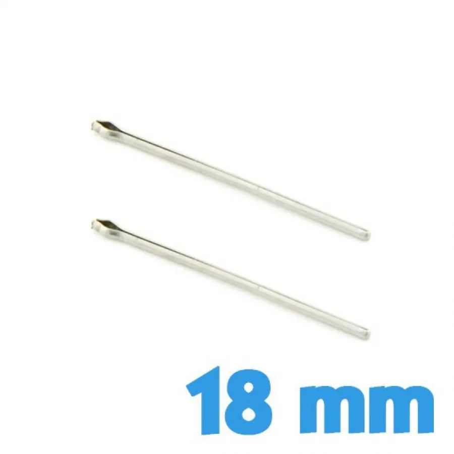 Goupille-Pack de 2 goupilles acier pas cher pour montre métal bracelet 18 mm