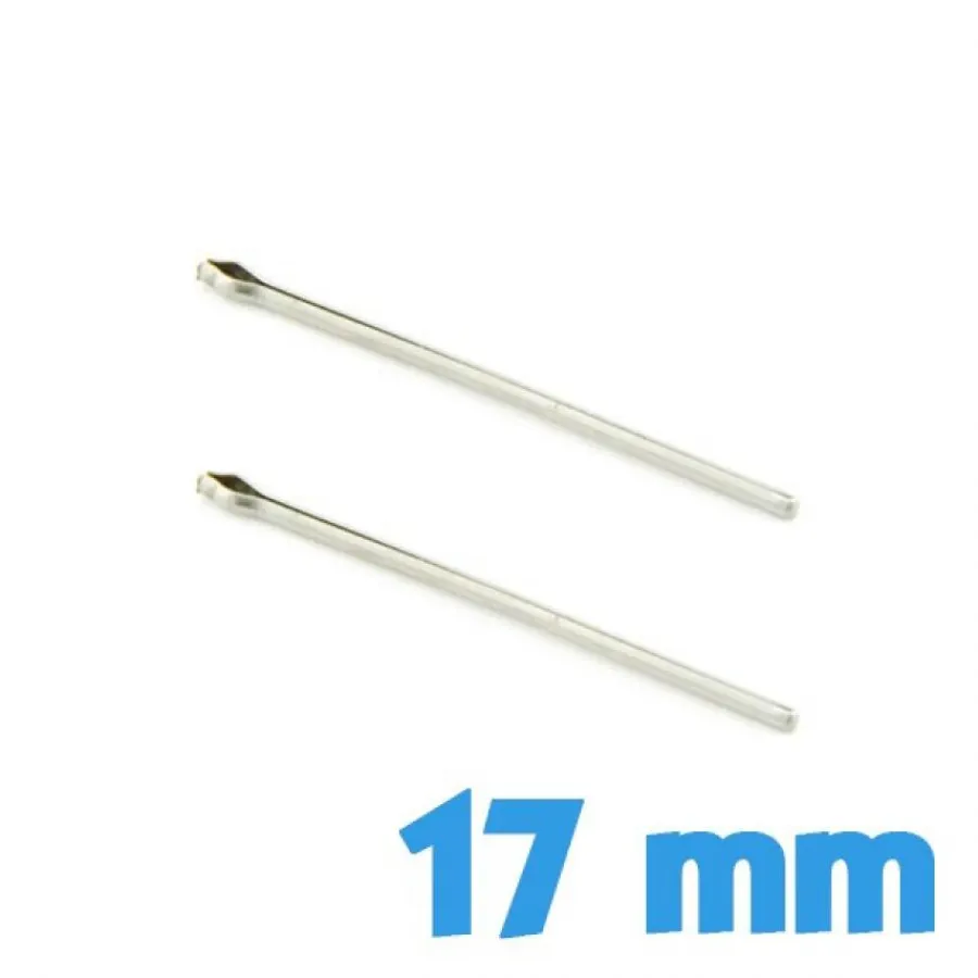 Goupille-Pack de 2 goupilles pas cher 17 mm pour bracelet montre métal