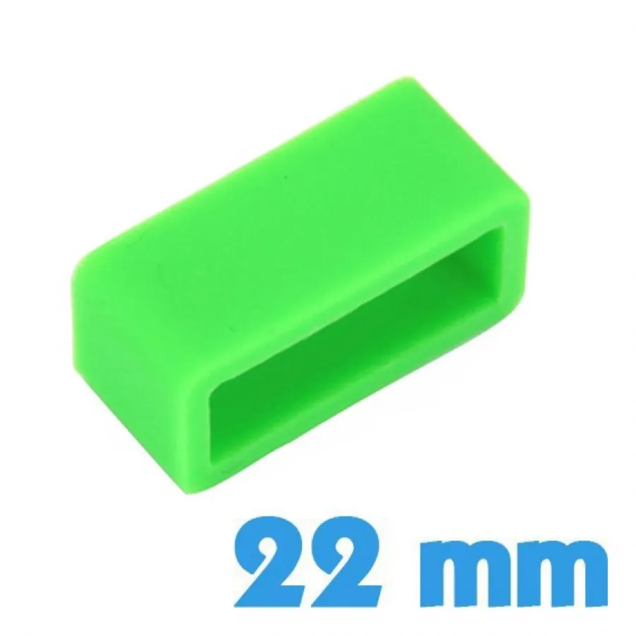 Passant Silicone-Passant Large Montre 22 mm - Vert