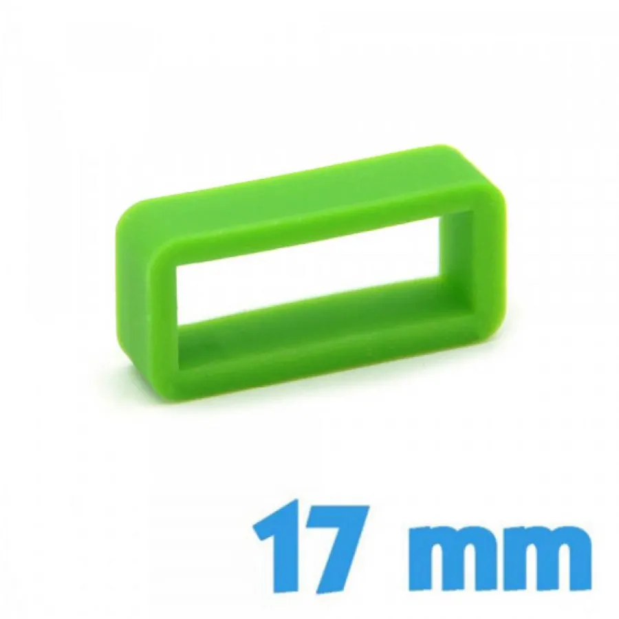 Passant Silicone-Passant Montre Silicone 17 mm Vert clair