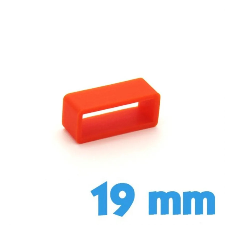 Passant Silicone-Passant Orange 19 mm bracelet