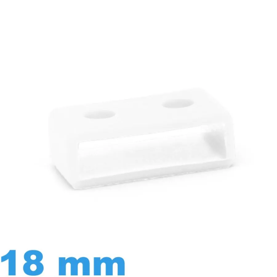 Passant Silicone-Passant pour Montre Casio Blanc 18 mm