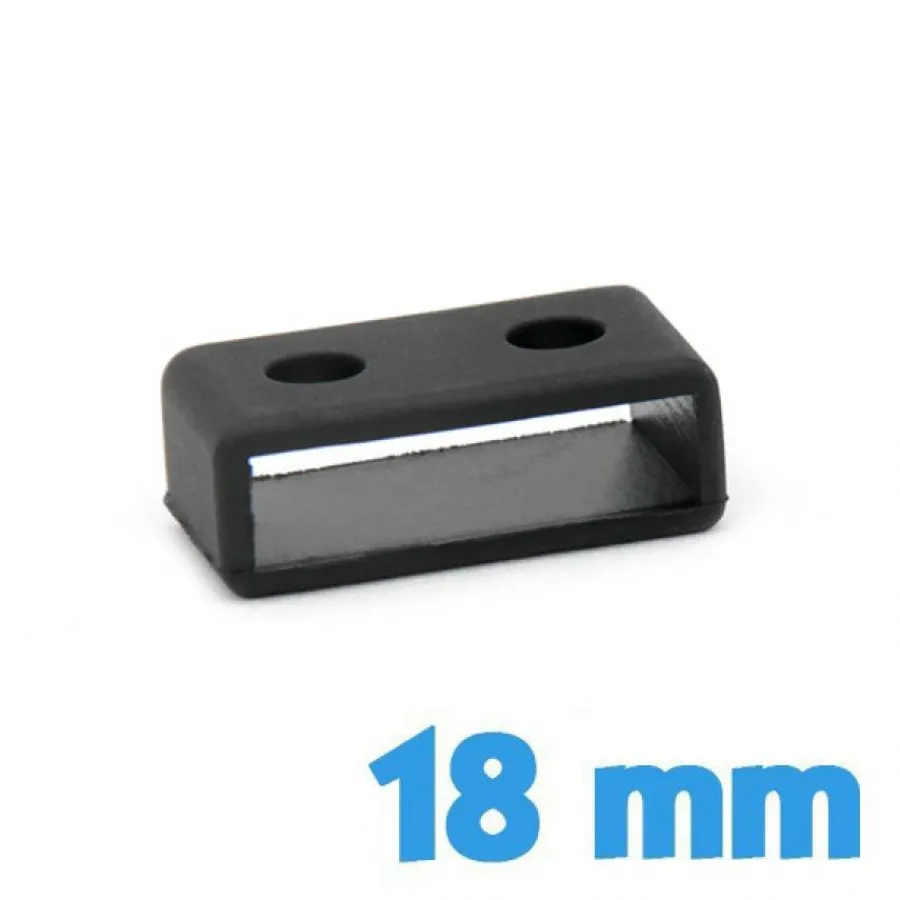 Passant Silicone-Passant pour Montre G-shock Casio 18 mm noir