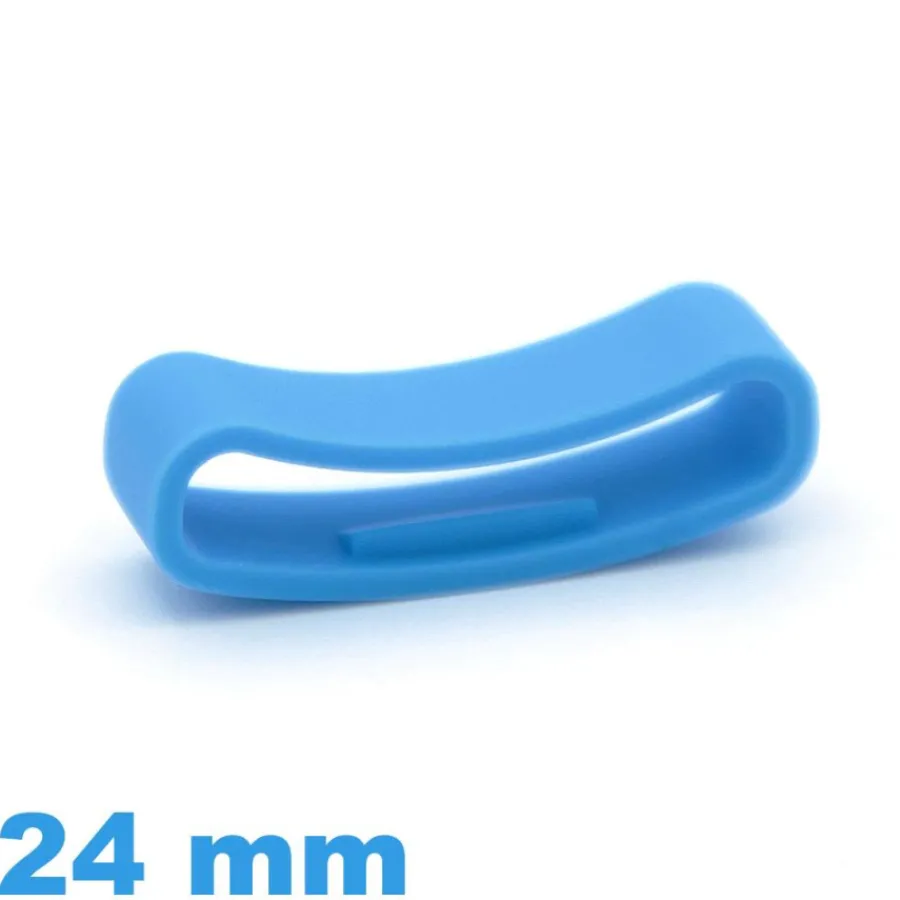 Passant Silicone-Passant pour Montre Suunto Silicone Bleu 24 mm