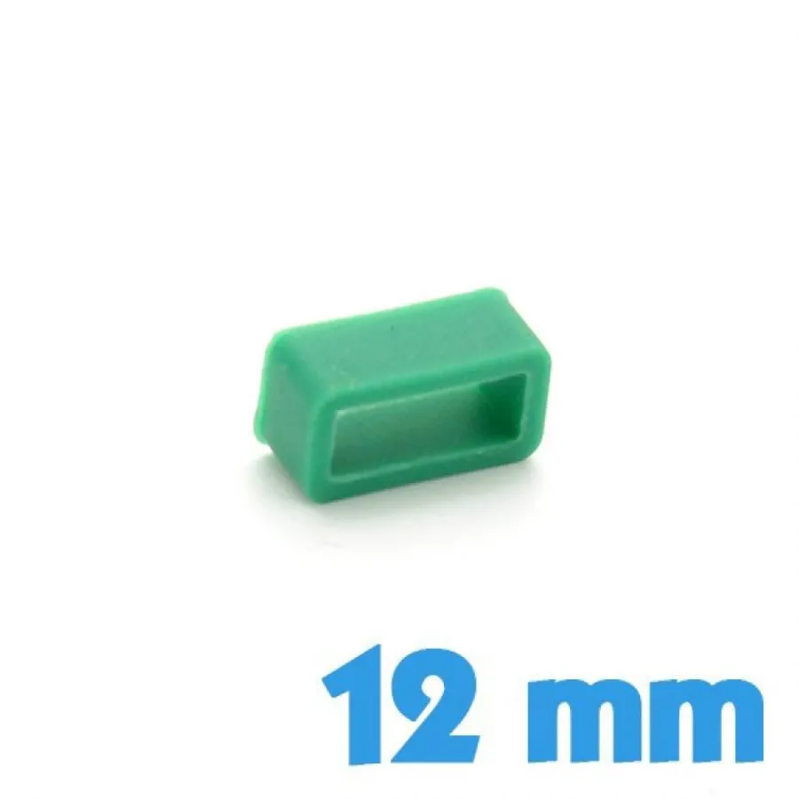 Passant Silicone-Passant Silicone 12 mm pour Montre - Vert Emeraude