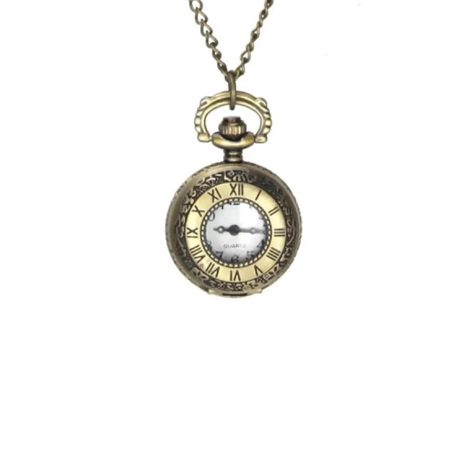 Montre Femme-Pendentif montre ancienne chiffre romain antique