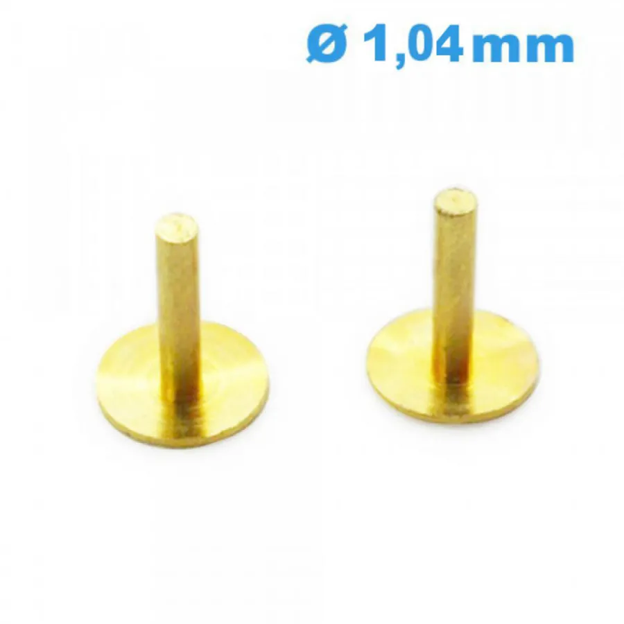 Pied De Cadran-Pied pour Cadran de Montre pas cher Lot de 2 - Diamètre 1.04 mm