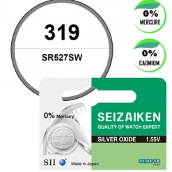 Seizaiken (seiko)-Pile pour montre 1,55 V 319 oxyde d'argent Seizaiken (Seiko)