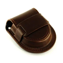 Pochette Montre À Gousset-Pochette Montre gousset 48 mm- Brun Cuir PU
