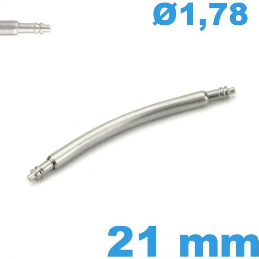 Pompe-Pompe à ressort pour montre 21 mm courbée diam : 1,78 mm