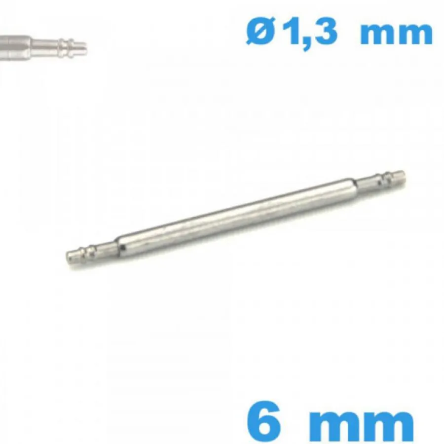 Pompe-Pompe Montre 6 mm diamètre 1,3 mm à ressort