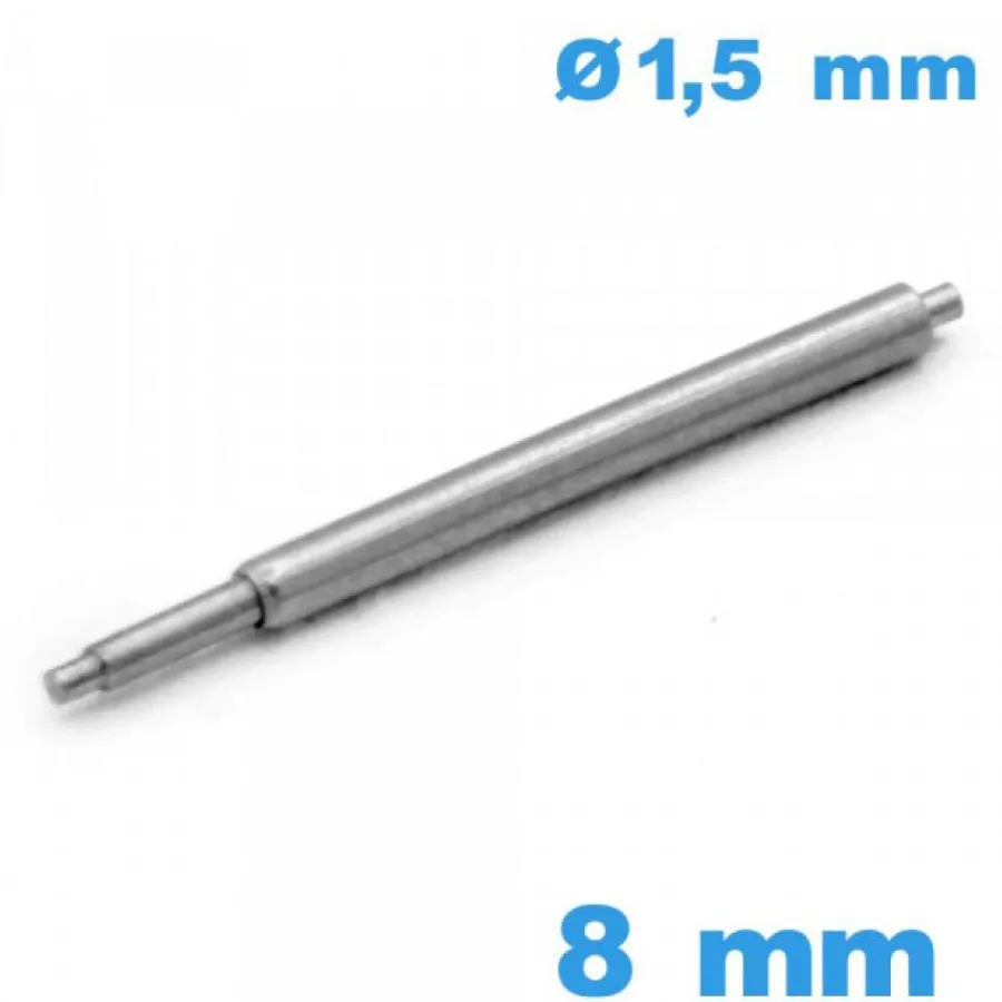 Pompe-Pompe pour Montre 8 mm qualité Suisse Épaulement Double d.1.5
