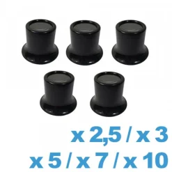 Loupe Monoculaire Simple|Kit De Réparation-Set Loupe Horloger 2.5x 3x 5x 7x 10x